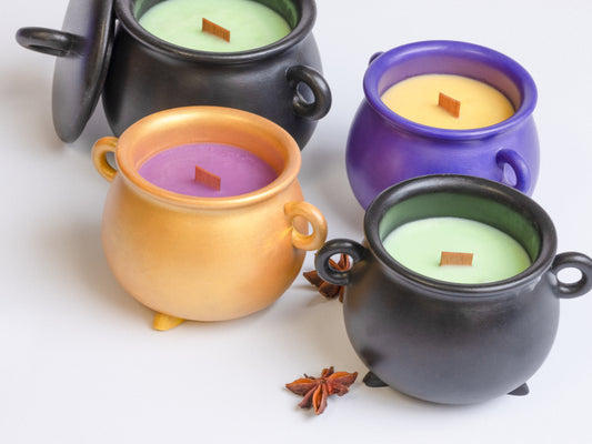 Witchies Cauldron gyertyatartó