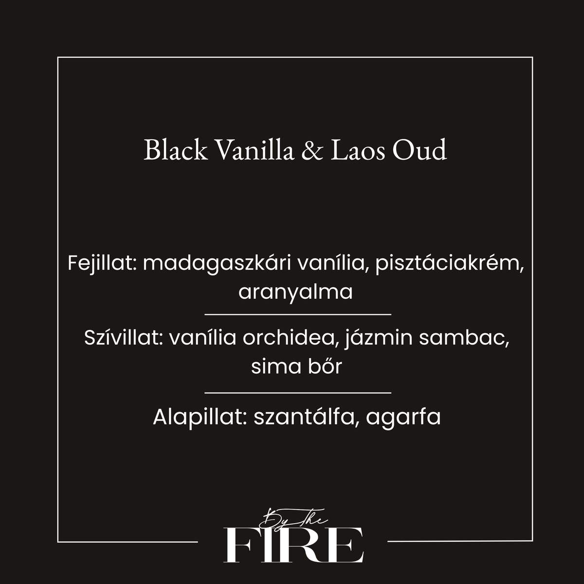 Black Vanilla & Laos Oud Szójagyertya