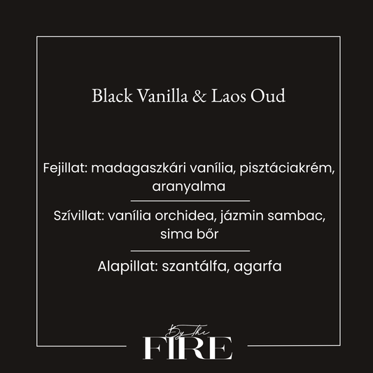 Black Vanilla & Laos Oud Szójagyertya