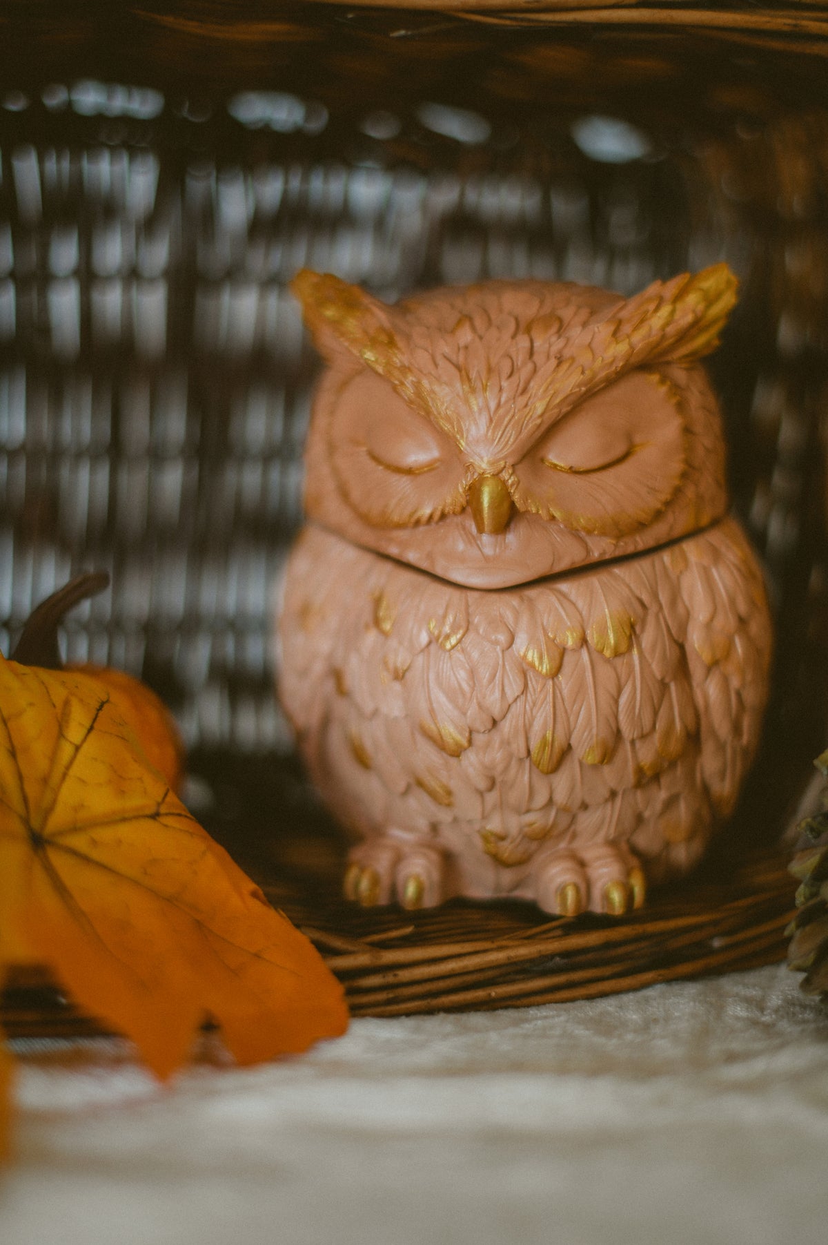 Moonlight Owl gyertyatartó