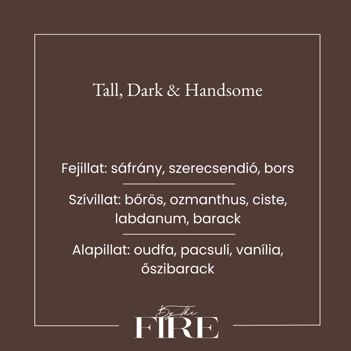 Tall, Dark & Handsome Szójagyertya